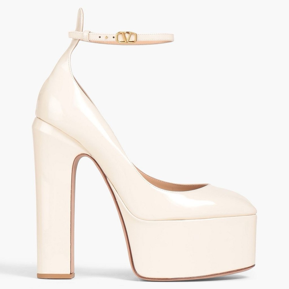 Valentino Garavani Cream Platform Pumps